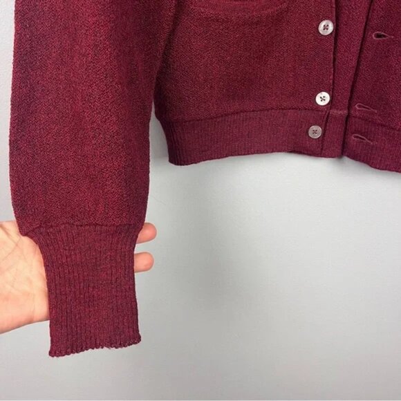 Vintage Towne & King 100% Alpaca Cardigan 1950s Knit Sweater Size 40 Unisex - Picture 3 of 5